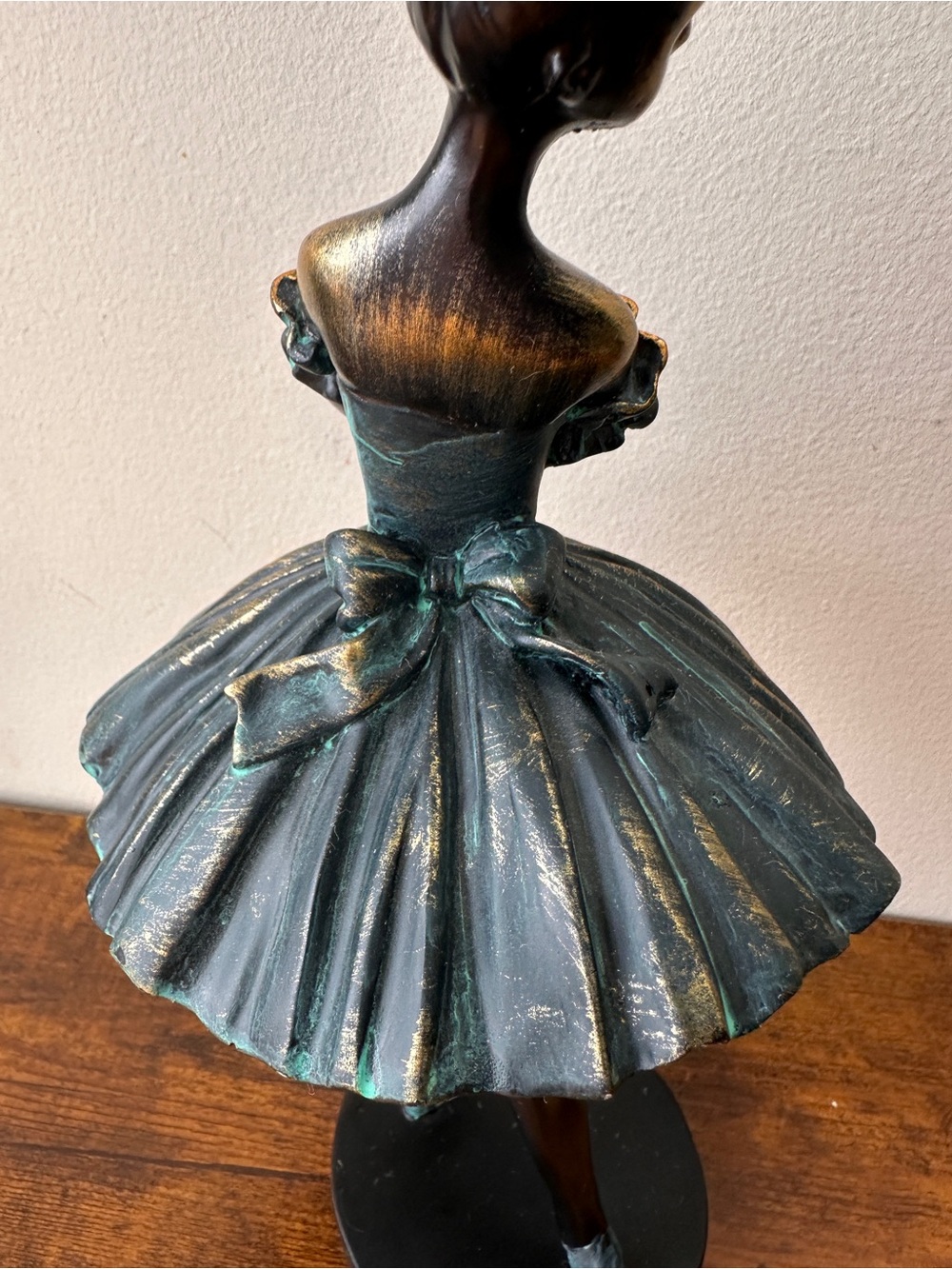 Bronze-Tone Ballerina Statue Decorative Figurine - Elegant Home Art - Picture 9 of 10